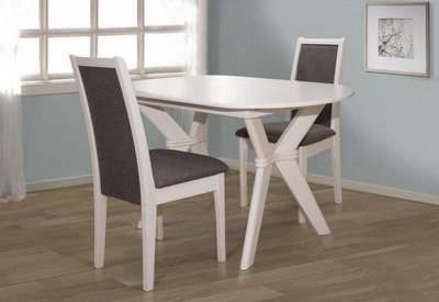 ➤Цена   Купить Комплект Стол обеденный Брайтон + стулья Нео (2 шт) белый ➤ ➤Комплекты обеденные деревянные➤Mix➤440312511MIX фото