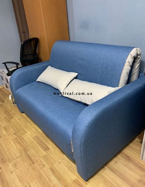 ➤Цена 17 420 грн  Купить Раскладной диван кровать M арт02006.3 подлокотник №1 синий с белым без принта 120 ➤Синий ➤Диван кровать➤Modern 2➤04460.3NOV фото