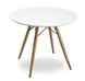 Барный стол круглый на деревянных ножках диаметр 100 арт040206 TabTaw100W.ВВ1 фото 1