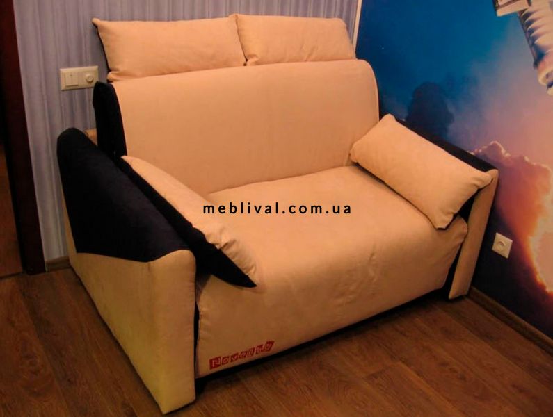 ➤Цена 17 420 грн  Купить Раскладной диван кровать M арт02006.3 подлокотник №1 синий с белым без принта 120 ➤Синий ➤Диван кровать➤Modern 2➤04460.3NOV фото