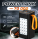 Мощный Power Bank XP-51 70000 мАч 20W PD с LED-лампой и цифровым дисплеем 151515 фото 5