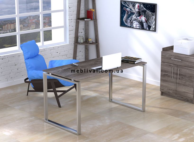 ➤Цена 5 130 грн  Купить Рабочий стол на металлических ножках в стиле Loft Дуб арт050133.1 ➤дуб ➤Письменные столы в стиле Loft➤Modern 10➤62662LO фото