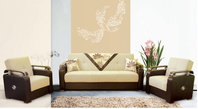 ➤Ціна  USD Купити Комплект мягкой мебели Avangard, механизм книжка➤Бежевий ➤Комплекты диван + кресла➤Blonski➤144668BLON фото
