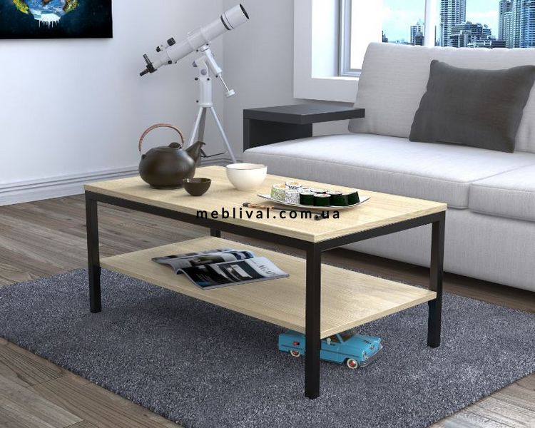 ➤Ціна 2 565 грн  Купити Журнальный столик в стиле Loft Дуб арт050155.2➤дуб ➤Журнальные столы в стиле Loft➤Modern 10➤62493LO фото