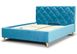 Двуспальная кровать с подъемным механизмом 160х200 Р синий ножки деревянные светлые арт020049 440312429NOV фото 1