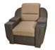Кресло нераскладное с широкими подлокотниками 99x93x97 Bonnel ППУ + ниша для хранения шоколадный 440310725юд86.5 фото 5