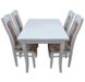 Комплект кухонный стол кухонный Виривиль + стулья Баркю-2 белый 440312195ПЛМ фото 1