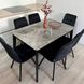 Комплект кухонный стол Retsech 110х70(+40) Стандарт + стул Maj 6 шт черный 0223JAM фото 12