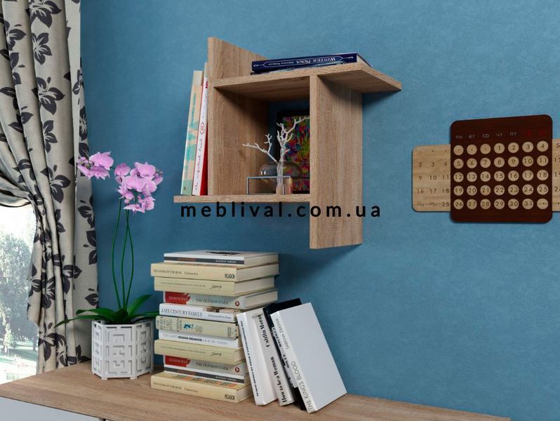 ➤Ціна 756 грн  Купити Книжная полка ДСП настенная Ольха светлая 51х25х51➤Ольха ➤Полки➤ПЕХ➤440302670,9ПЕХ фото