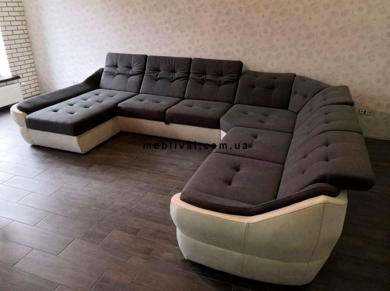 ➤Цена 38 765 грн  Купить Габаритный диван раскладной в зал П-образный арт040166.5 ➤Черный ➤Диваны угловые➤Modern 7➤440312325.6.ВО фото