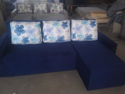 ➤Цена 13 290 грн  Купить Раскладной диван кровать синий ➤Синий ➤Диваны угловые➤Modern 9➤440301598.8KAI фото