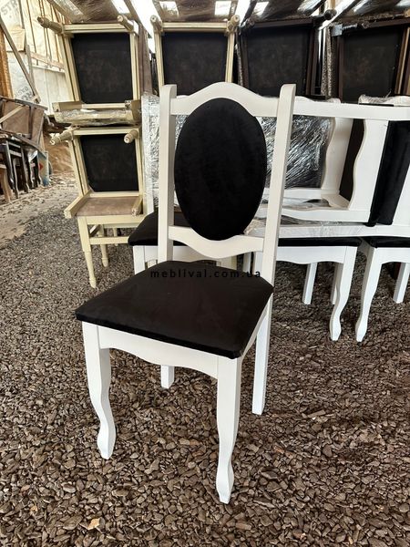 ➤Цена 2 670 грн  Купить Белый стул деревянный для гостиной Шейн + табурет  ➤Белый ➤Стулья деревянные➤Агросвит Б➤666030.4ПЛМ фото