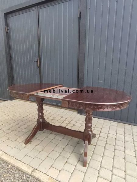 ➤Цена 8 625 грн UAH Купить Стол обеденный раскладной Nerb 120х80(+40) из массива дерева орех ➤Горіх ➤Столы обеденные➤Nerb➤1051BRN фото