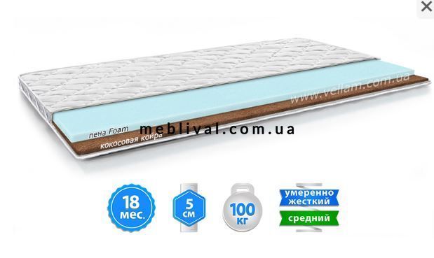 ➤Цена 11 709 грн  Купить Наматрасник Топер Кокос ТМ MMTech 180х200 ➤ ➤Матрасы тм Велам➤Велам➤440312264,11ВЕЛА фото