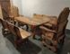 Гарнитур столовый Орал под старину стол два кресла + 2 лавки 440306307.1ПЛМ фото 2