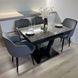 Комплект стол кухонный 110х70(+60) Ixam V Стандарт + стул кресло Anul 4 шт черный 0233JAM фото 7