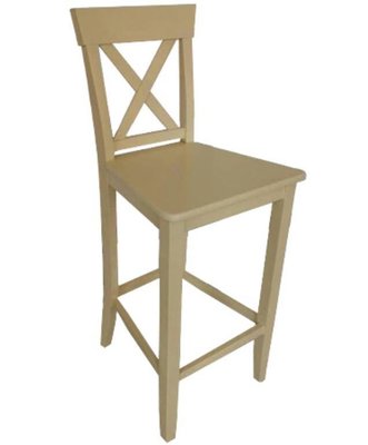 ➤Цена 4 222 грн  Купить Барный стул деревянный с подножкой высота нерегулируемая Базиано ➤Бежевый ➤Стулья деревянные➤Агросвит 1П➤440305640ПЛМ фото