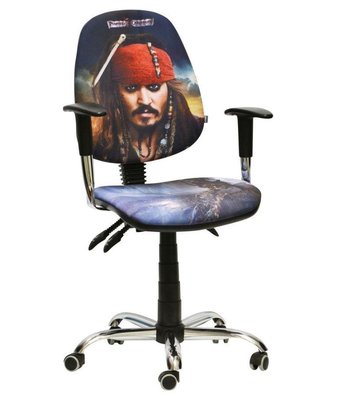 ➤Ціна 4 772 грн  Купити Кресло Бридж Хром Дизайн Дисней Пираты карибского моря Джек Воробей➤ ➤Кресло детское➤AMF➤242145AM фото