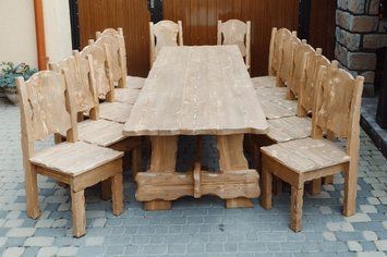 ➤Ціна 12 300 грн UAH Купити Стіл дерев'яний 120х80 Адитналта під старовину нерозкладний➤Натуральний ясен ➤Столы под старину➤МЕКО➤0018МЕКО1 фото