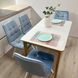 Комплект кухонный стол 110х70 (+35) Dron + стул Maj 4 шт голубой 0239JAM фото 9