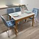 Комплект кухонный стол 110х70 (+35) Dron + стул Maj 4 шт голубой 0239JAM фото 3