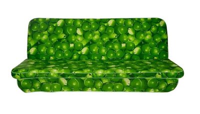 ➤Ціна   Купити Матрас для качели садовой 7 см хлопок зеленый принт яблоки Симтекс 170х110х7➤Зелений ➤Мягкая часть для качели➤Italiya-МК➤2800000018795САДГ фото