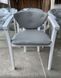 Стильный стул белый с подлокотниками мягкий Морже Люкс 440306242.7ПЛМ фото 2