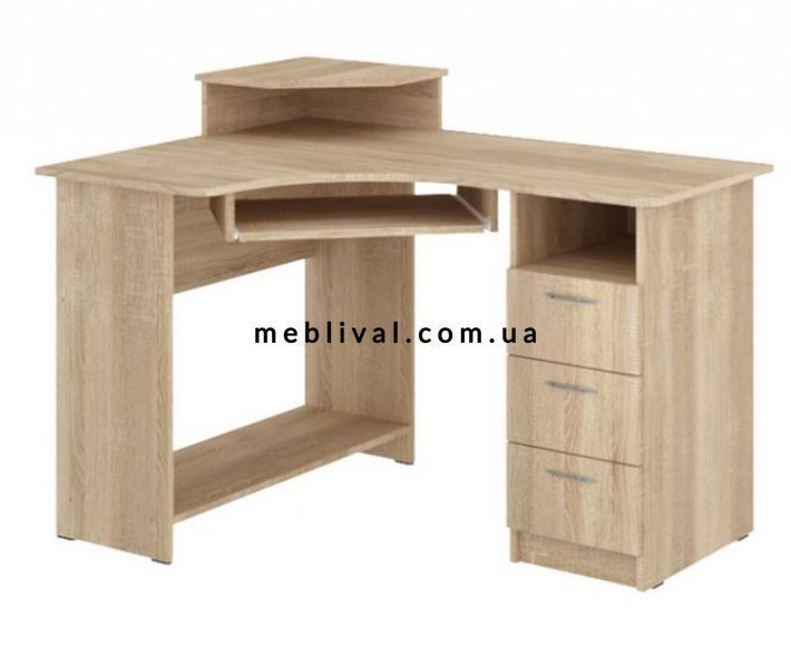 ➤Цена 5 444 грн  Купить Стол компьютерный ДСП Дуб сонома 120х88х75 ➤дуб сонома ➤Столы компьютерные➤ПЕХ➤440302589,2ПЕХ фото