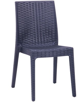 ➤Ціна   Купити Стул Selen пластик под ротанг антрацит➤ ➤Кресла и стулья пластиковые➤AMF➤515344АМ фото