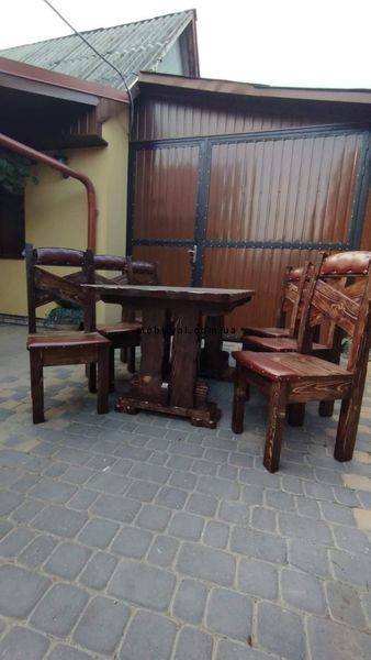 ➤Цена 1 980 грн UAH Купить Дереянный стул Намтег твердый под старину ➤Горіх ➤Стулья под старину➤МЕКО➤0056МЕКО1 фото