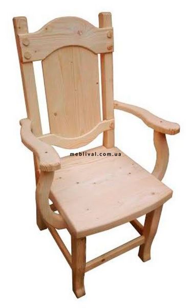 ➤Ціна 2 814 грн  Купити Деревянный стул с подлокотниками под старину Герей➤бук натуральный ➤Стулья под старину➤Агросвит 4С➤440306277.2ПЛМ фото