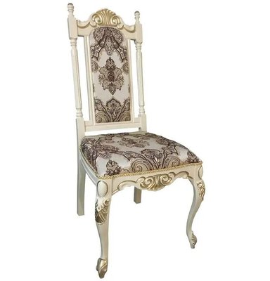 ➤Цена 7 640 грн  Купить Белый банкетный стул Аваллон деревянный в стиле барокко слоновая кость+патина ➤ ➤Стулья деревянные➤Агросвит 1С➤440311861ПЛМ фото