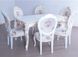Комплект обеденный стол Альби + стулья Авиньон 6 шт белый с патиной 440303016ПЛМ фото 2