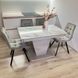 Комплект стол кухонный Edils 110х70(+40) Стандарт серый + стул Maj 4 шт 0248JAM фото 2