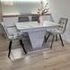 Комплект стол кухонный Edils 110х70(+40) Стандарт серый + стул Maj 4 шт 0248JAM фото 6