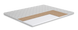Матрац топпер Topper-futon 1/Топер-футон 1 кокос жакард, Розмір матрацу (ШхД) 65x180 34799098516 фото 1