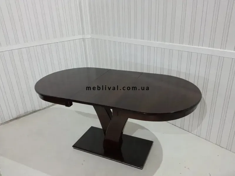 ➤Цена 11 282 грн UAH Купить Стол раскладной овальный 120х80(+40) для кухни орех ➤Горіх ➤Комплекты обеденные деревянные➤Rotanes➤2242SEN фото