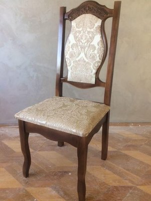 ➤Ціна 2 360 грн  Купити Деревянный стул в классическом стиле мягкий Моццо➤Орех темный ➤Стулья деревянные➤Агросвит 1С➤440306080ПЛМ фото