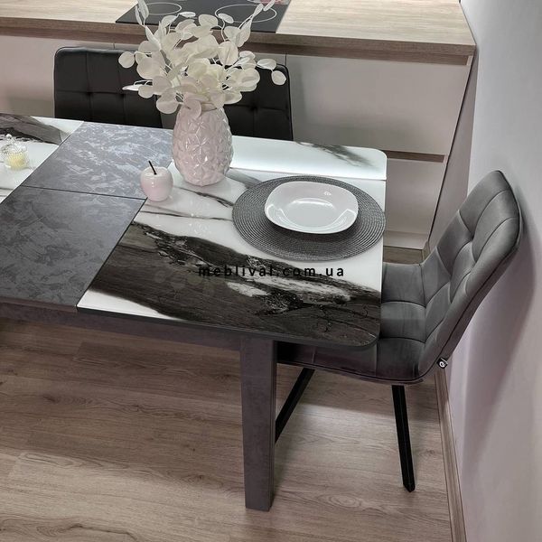 ➤Ціна 16 680 грн UAH Купити Комплект кухонний стіл Notsob 90х60 Стандарт сірий + стілець м'який 4 шт➤Бежевий ➤Комплекты обеденные деревянные➤Maj➤0198JAM фото