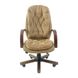 Кресло офисное на колесиках 64х60х112-119 Tilt кожзам коричневый дерево орех 1248656758RICH9 фото 17