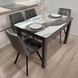 Комплект кухонний стіл Notsob 90х60 Стандарт сірий + стілець м'який 4 шт 0198JAM фото 9