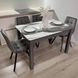 Комплект кухонний стіл Notsob 90х60 Стандарт сірий + стілець м'який 4 шт 0198JAM фото 3