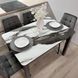 Комплект кухонний стіл Notsob 90х60 Стандарт сірий + стілець м'який 4 шт 0198JAM фото 2