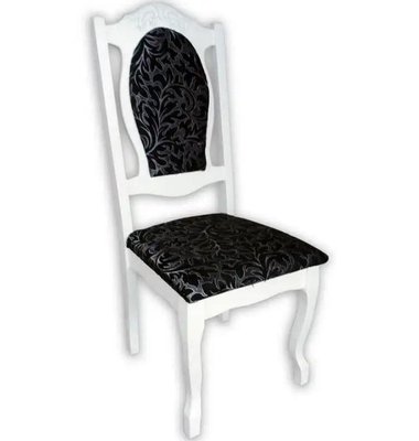 ➤Цена 3 225 грн  Купить Белый стул банкетный с черным сиденьем и спинкой для гостиной Амершвир-2 ➤Белый ➤Стулья деревянные➤Агросвит 1С➤440311897ПЛМ фото