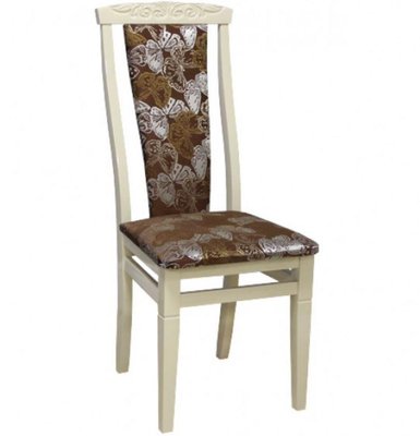 ➤Цена 2 925 грн  Купить Банкетный стул с высокой спинкой для гостиной Мельфи слоновая кость ➤Слоновая кость ➤Стулья деревянные➤Агросвит 1П➤440306096ПЛМ.2 фото