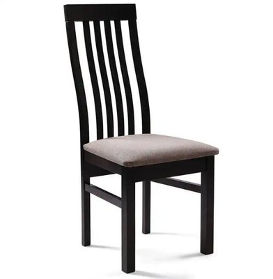 ➤Цена 2 850 грн  Купить Деревянный стул с высокой спинкой и мягким сиденьем гостиный Арбон венге ➤венге ➤Стулья деревянные➤Агросвит 1П➤440311908ПЛМ фото