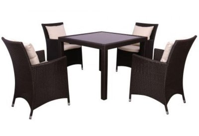 ➤Цена   Купить Комплект мебели Samana-4 из ротанга Elit (SC-8849-S2) Brown MB1034 ткань A13815 ➤Коричневый ➤Комплекты мебели➤AFM➤516816АМ фото