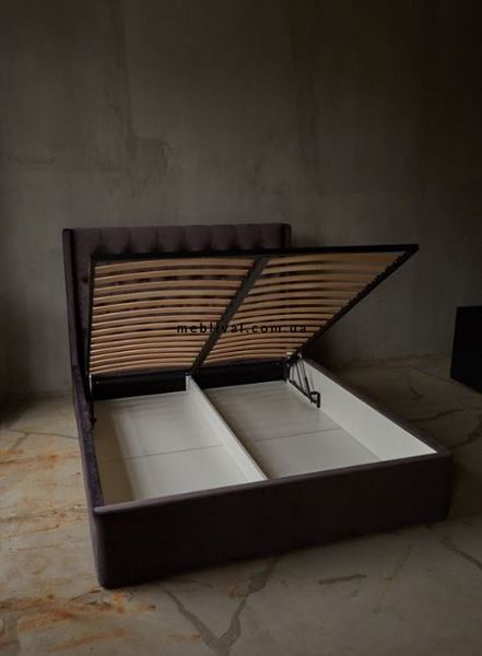 ➤Цена   Купить Мягкая кровать с подъемным механизмом Б арт030016.5 ➤Коричневый ➤Кровати двухспальные➤Modern 3➤440303460.6.EMB фото