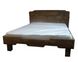 Кровать деревянная двуспальная Левокуб 160х200 под старину 0122МЕКО фото 3