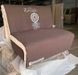 Кресло раскладное Е03 100 Аккордеон коричневый с белым принтом арт02005.12 044604.13NOV фото 1